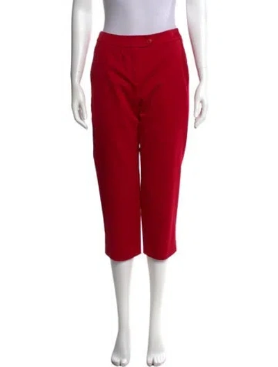 Pre-owned Dior Straight Leg Pants In Red