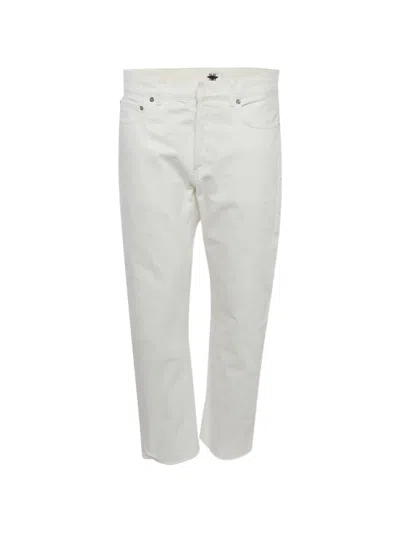 Pre-owned Dior Straight-leg Jeans In White