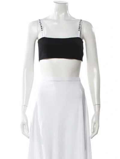 Pre-owned Dior Strapless Sports Bra In Black