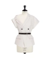 Dior Strapless Suit Coat In White