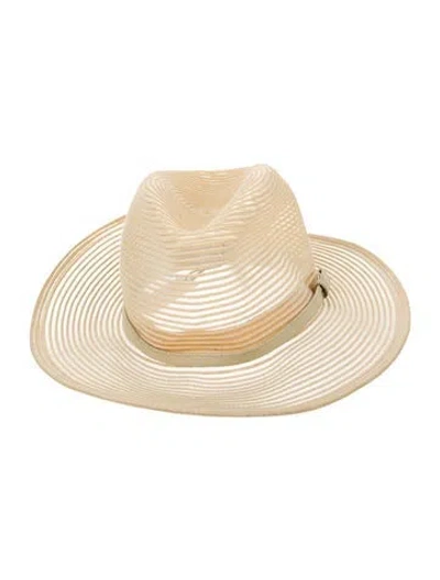 Pre-owned Dior Straw Sun Hat In Neutral