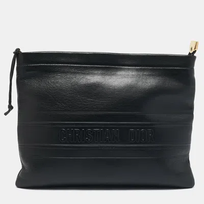 Pre-owned Dior Stripe Pouch