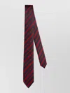 Dior Stripe Tie Diagonal Pattern Pointed Tip In Brown