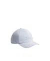 Dior Striped Baseball Cap In White