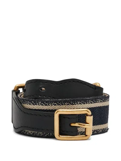 Pre-owned Dior Striped Belt