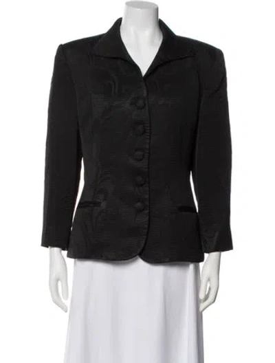 Pre-owned Dior Striped Blazer In Black