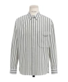 Dior Striped Button Shirt In Gray
