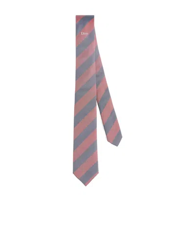Dior Striped  Tie In Multi
