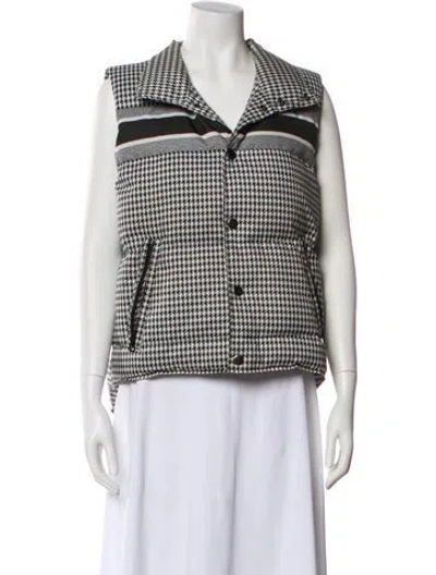 Pre-owned Dior Striped Down Jacket In Neutrals