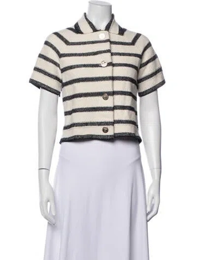 Pre-owned Dior Striped Jacket In Neutrals