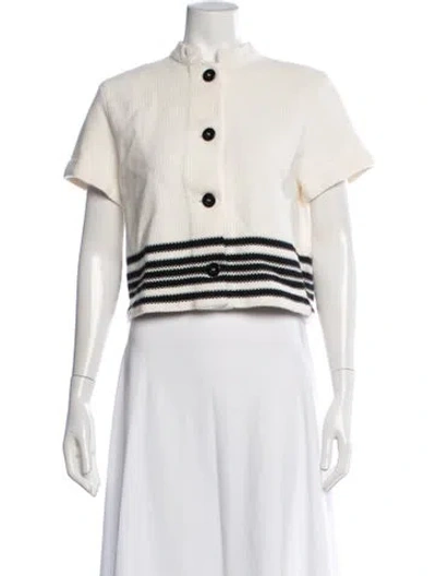 Pre-owned Dior Striped Jacket In Neutrals