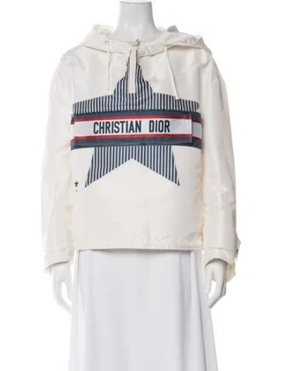 Pre-owned Dior Striped Jacket W/ Tags In White
