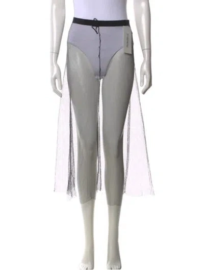 Pre-owned Dior Striped Midi Length Skirt In Grey