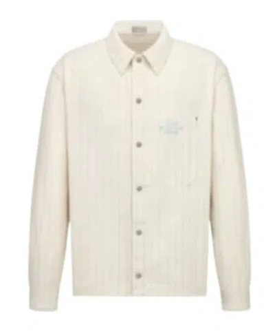 Dior Striped Shirt In White