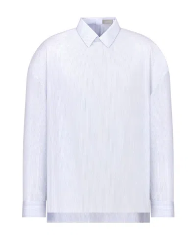 Dior Striped Shirt With Details In White