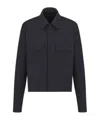 Dior Striped Wool Jacket In Black