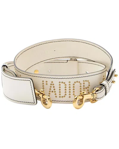 Dior Studded J'aadjustable Shoulder Strap - Final Sale (authentic Pre-loved) In White