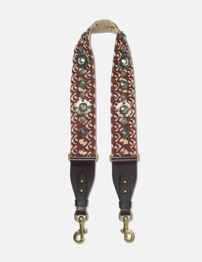 Dior Studded Shoulder Strap In Red/红色/紅色/레드/レッド