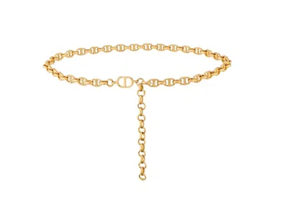 Dior Stunning Fine Metal Belt For Fashion-forward Women In Gold