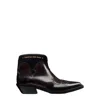 Dior Stylish Heeled Ankle Boots For Women In Black And Amaranth In Black