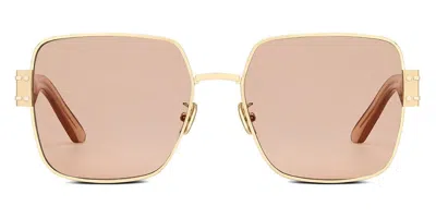 Dior Stylish Ss22 Sunglasses In Gold And Pink For Women In Gold/pink