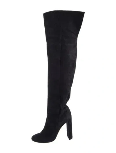 Pre-owned Dior Suede Boots In Black