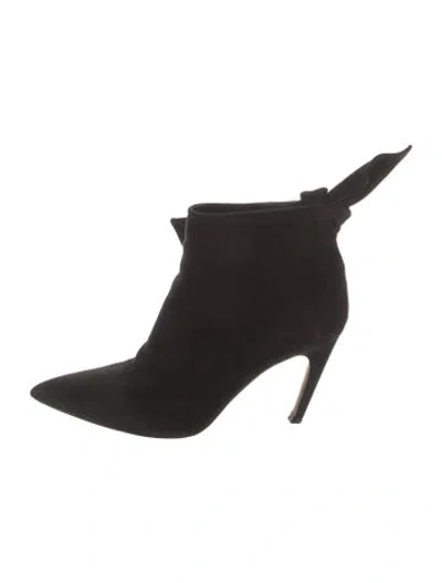 Pre-owned Dior Suede Boots In Black