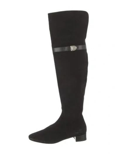 Pre-owned Dior Suede Boots In Black