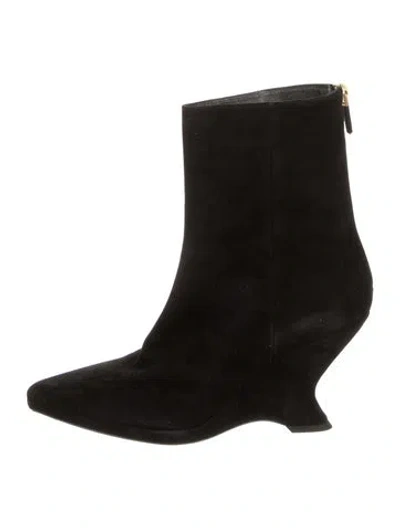 Pre-owned Dior Suede Boots In Black