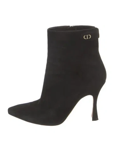Pre-owned Dior Suede Boots In Black