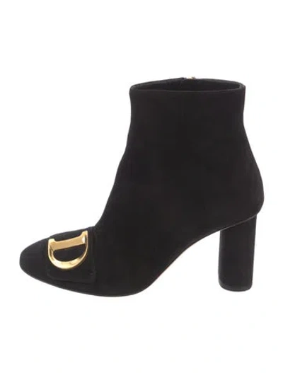 Pre-owned Dior Suede Boots In Black