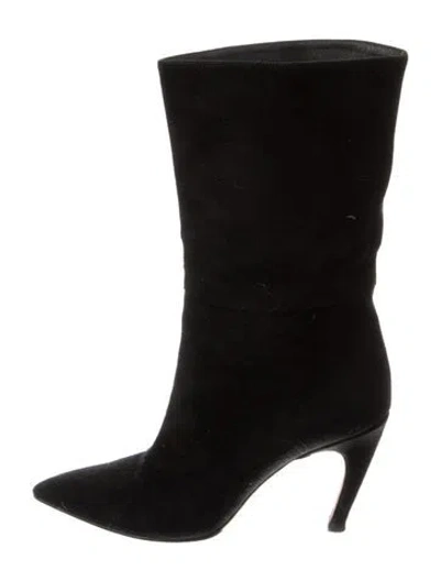 Pre-owned Dior Suede Boots In Black