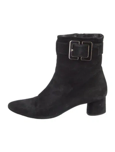 Pre-owned Dior Suede Boots In Black
