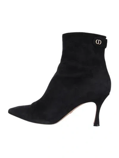Pre-owned Dior Suede Boots In Black
