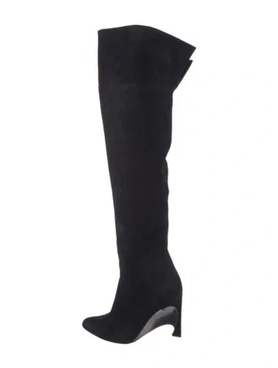 Pre-owned Dior Suede Boots In Black