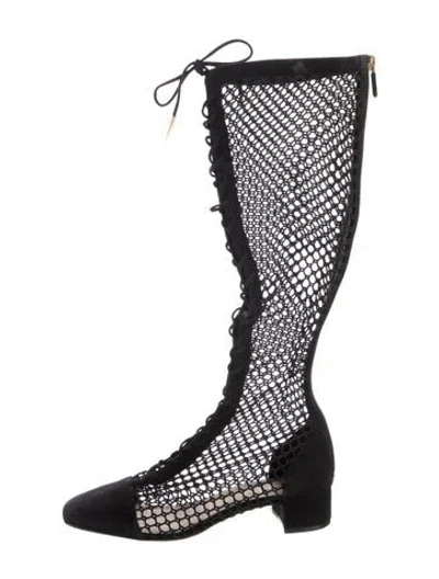Pre-owned Dior Suede Boots In Black