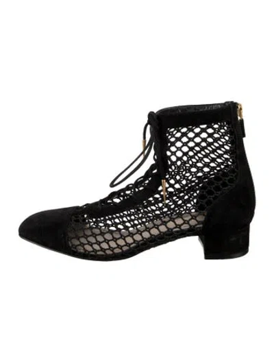 Pre-owned Dior Suede Boots In Black