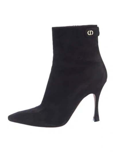 Pre-owned Dior Suede Boots In Black