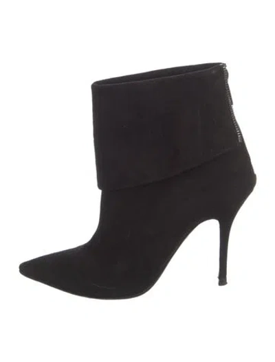 Pre-owned Dior Suede Boots In Black