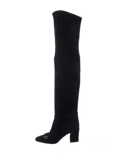 Pre-owned Dior Suede Boots In Black