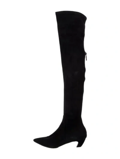 Pre-owned Dior Suede Boots In Black