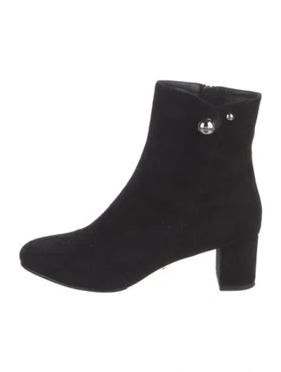 Pre-owned Dior Suede Boots In Black