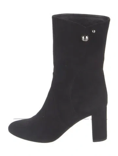 Pre-owned Dior Suede Boots In Blue