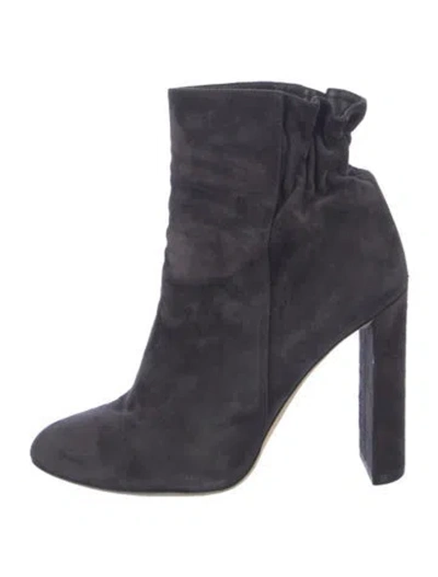 Pre-owned Dior Suede Boots In Blue