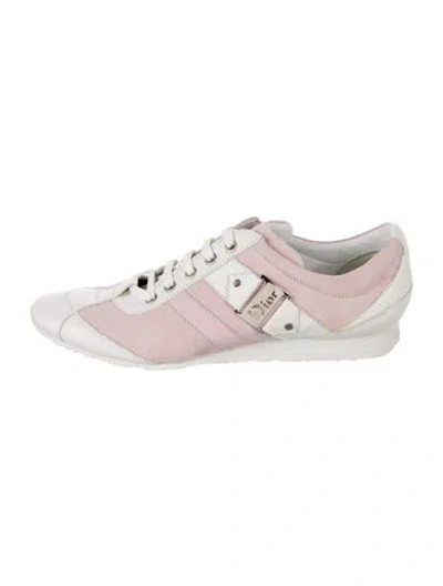 Pre-owned Dior Suede Colorblock Pattern Sneakers In Multi
