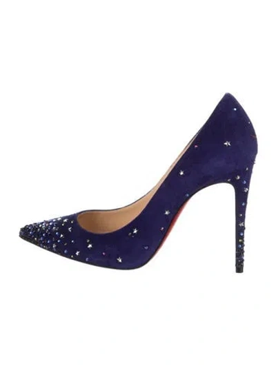 Pre-owned Dior Suede Graphic Print Pumps In Multi