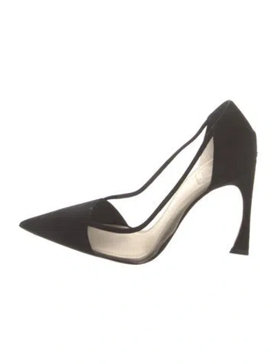 Pre-owned Dior Suede Pumps In Black
