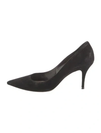 Pre-owned Dior Suede Pumps In Black