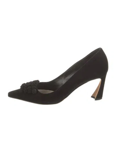 Pre-owned Dior Suede Pumps In Black