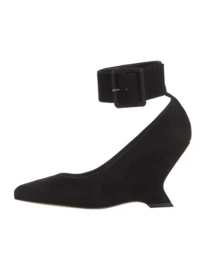 Pre-owned Dior Suede Pumps In Black